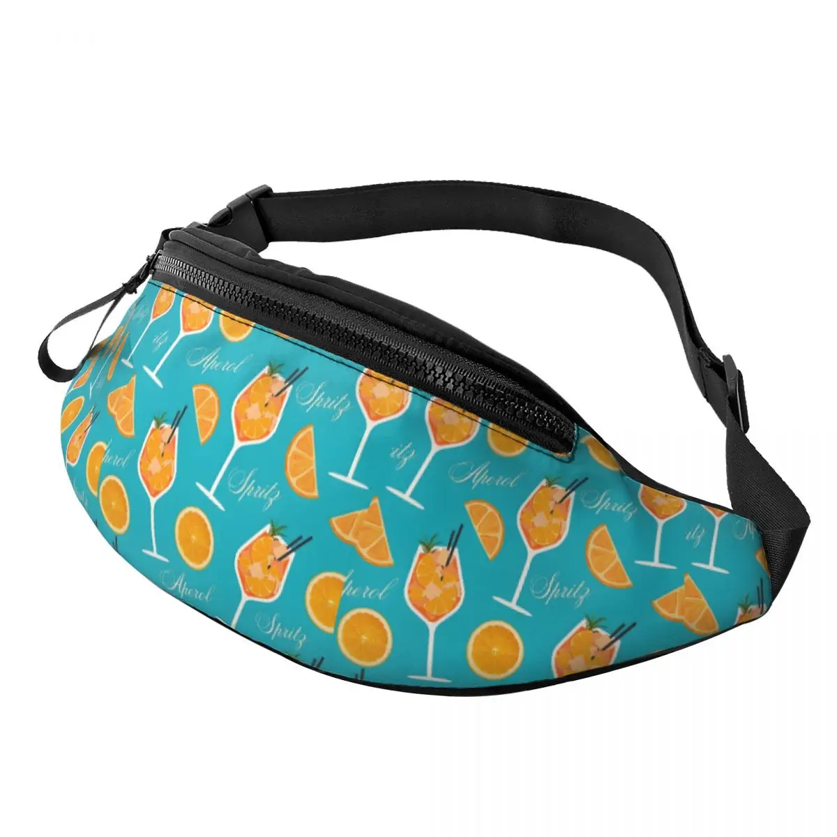 مخصص Aperols Spritz فاني حقيبة عصير موخيتو Crossbody الخصر حزمة النساء الرجال الدراجات التخييم الهاتف المال الحقيبة