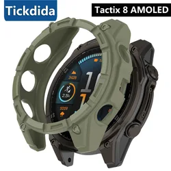 Silicone Protective Cover for Garmin Tactix 8 AMOLED 51mm 47mm Soft Silicone Case for Garmin Tactix 8 51mm Watch Accessories