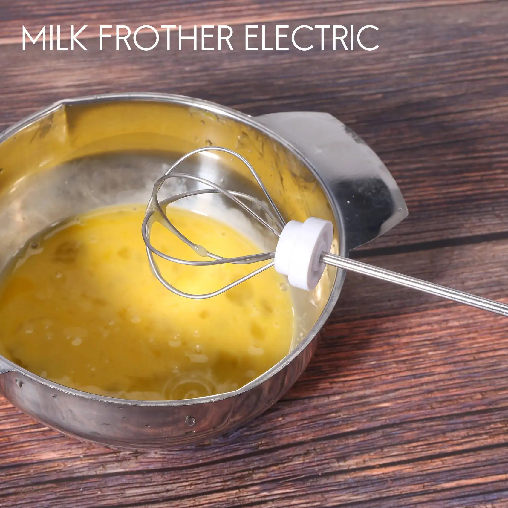 

B59B-Rechargeable Electric Milk Frother With 2 Whisks, Handheld Foam Maker For Coffee, Latte, Cappuccino, Hot Chocolate, Durable