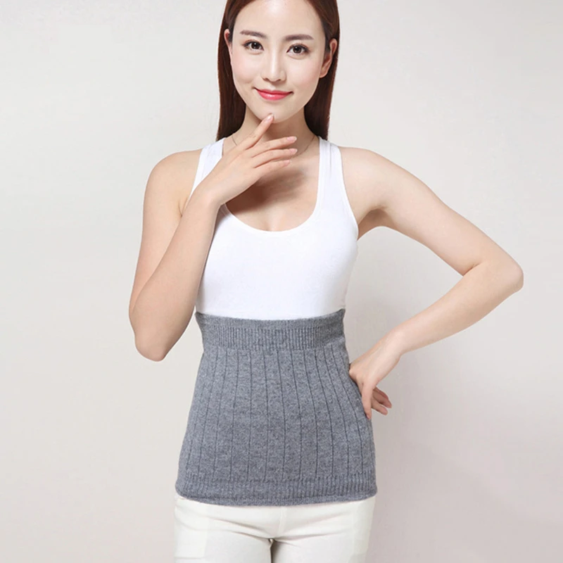 Warm Soft Cashmere Waist Warmer Kidney Binder Lumbar Support Thermal Waistband Stomach Warming Protector Wrap Back Brace Band