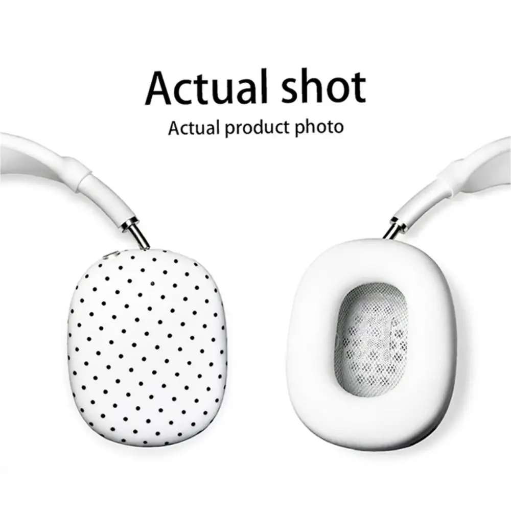 4Pcs Polka Dot Headphone Protective Cover Shockproof Anti-Scratch Earphone Case TPU for AirPods Max 2/AirPods Max