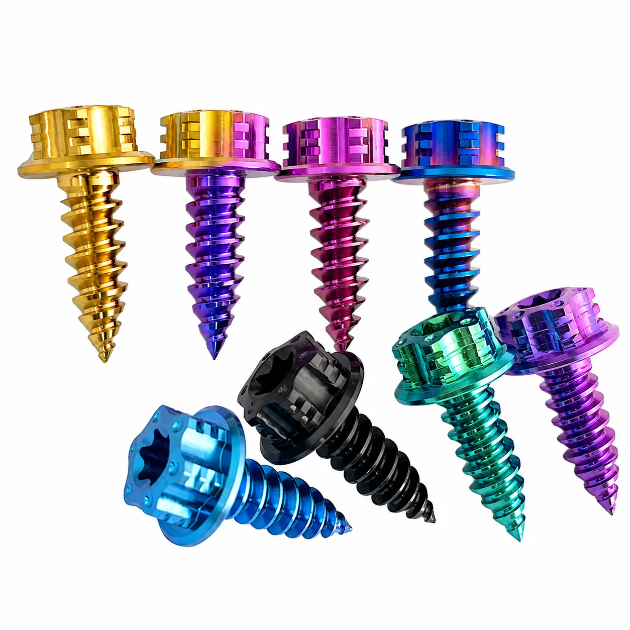 Titanium Motorcycle Fairing Dress Up Screw CNC Racing Self Tapping Bolt JDM Modification Parts