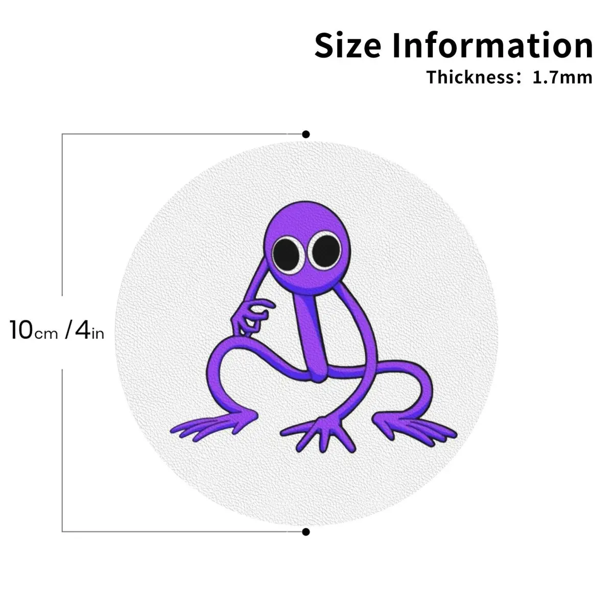 Rainbow Friends Characters Coasters Leather Placemats Waterproof Insulation Coffee Mats For Home Kitchen Dining Pads Set of 4
