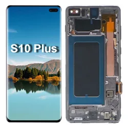 6.4'' AMOLED S10+ LCD For SAMSUNG Galaxy S10 PLUS SM-G9750 G975F Display Touch Screen Digitizer Replacement With defects