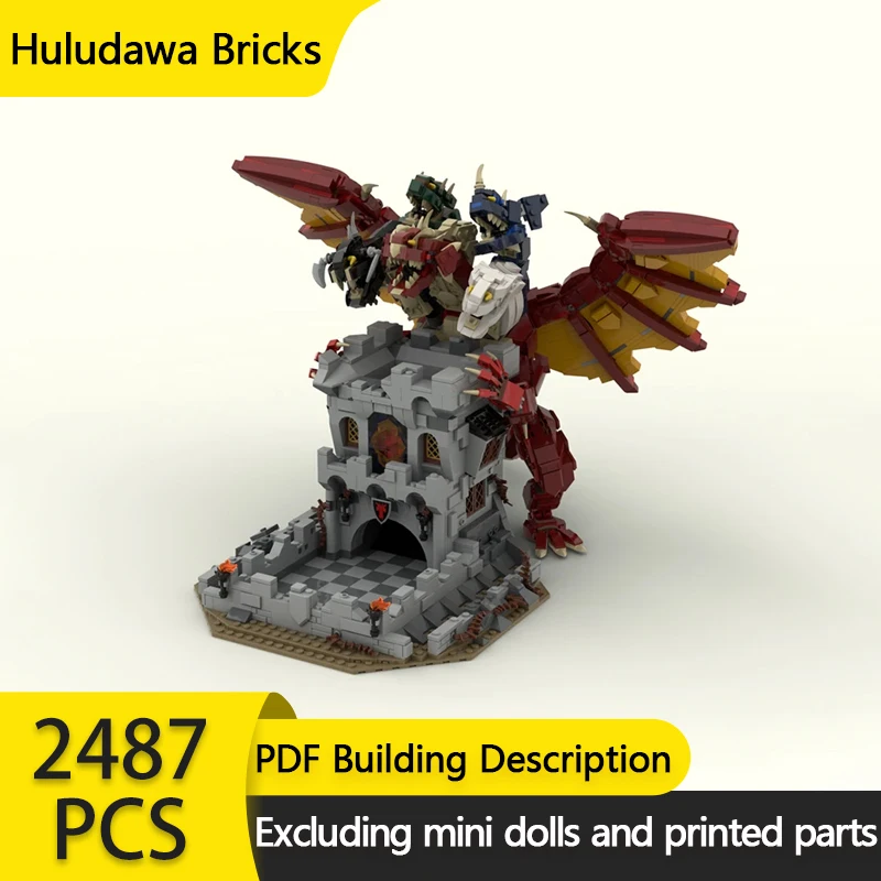 Popular Game Model MOC Building Bricks Monster Dragon And Dice Tower Modular Technology Gift Holiday Assemble Children Toys Suit