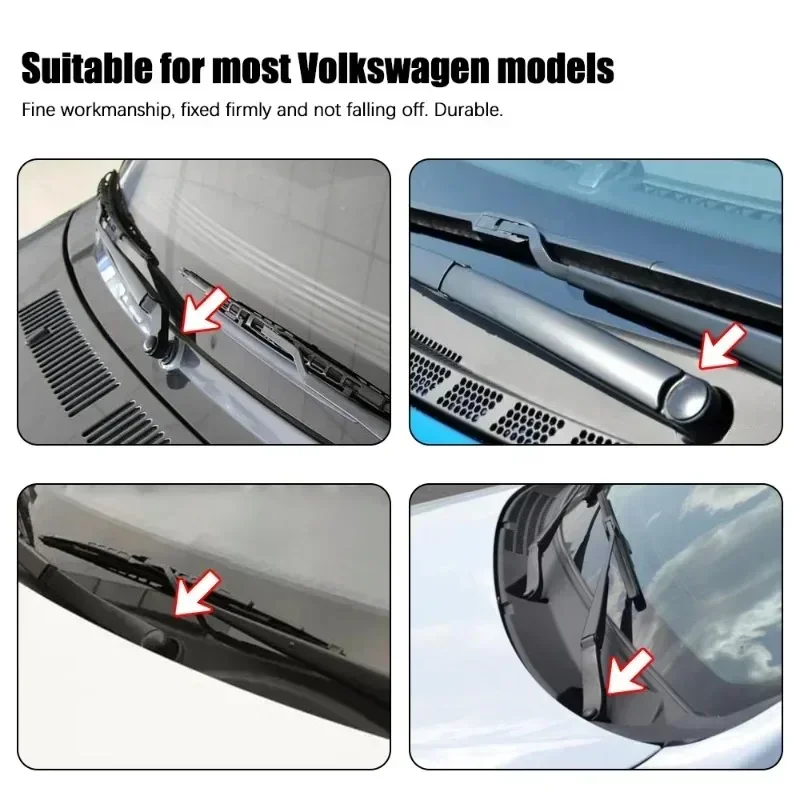 10/2pcs Car Front Windshield Wiper Arm Covers Nut Cap Wiper Arm Bolt Caps for VW Caddy Hyundai Tucson Santa Creta Kona Genesis