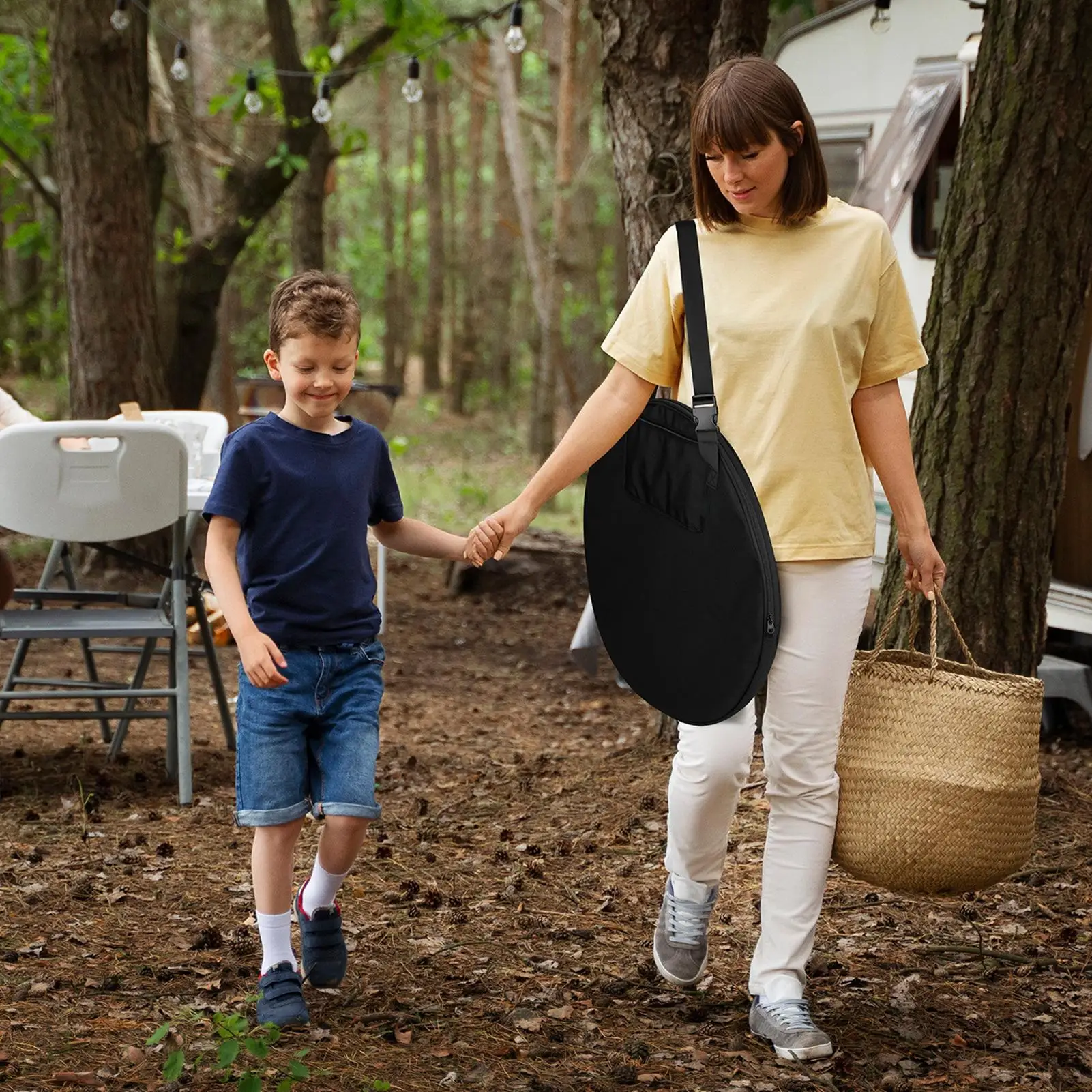 حقيبة خيمة المرحاض المحمولة الخصوصية دش خيمة حقيبة كبيرة سستة افتتاح المعدات في الهواء الطلق للشاطئ في الهواء الطلق مغامرة المشي لمسافات طويلة #1