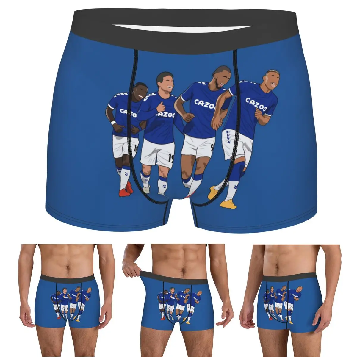 

Boxer Underpants Shorts Everton Goal Celebration Richarlison Calvert Lewin Rodriguez Nkounkou Panties Male Ventilate Underwear