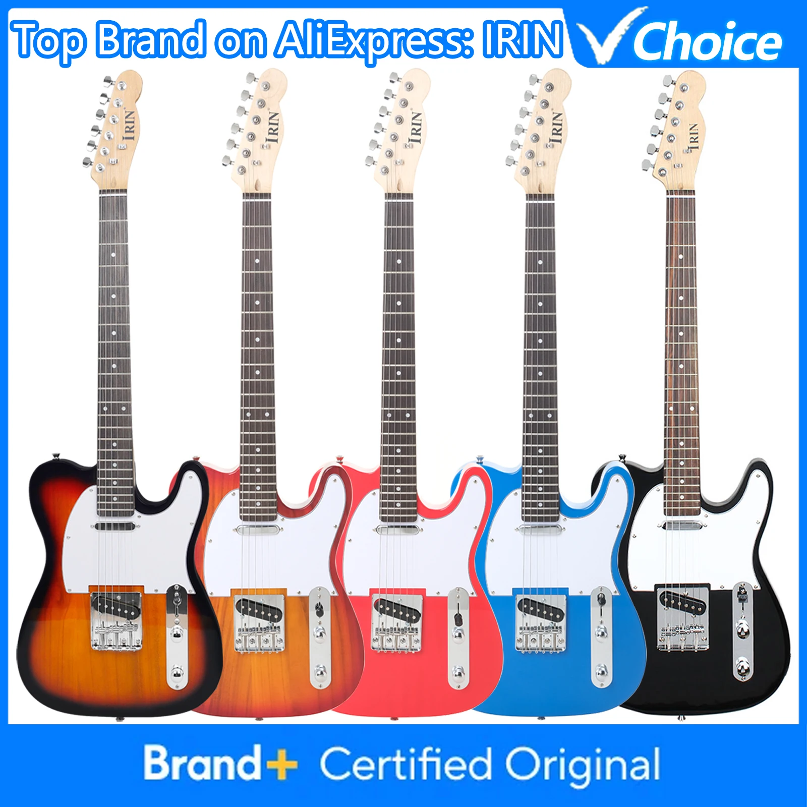 

IRIN LT Electric Guitar 6 Strings 24 Frets Maple Electric Guitar Stringed Instruments With Wrench Guitar Bag Accessories