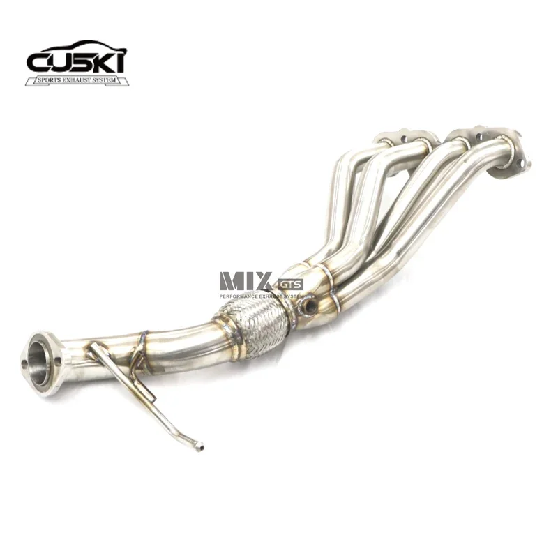 High Flow Automotive Exhaust Modification Parts-- straight through banana exhaust pipe For Mazda atenza 2.5 car exhaust duct