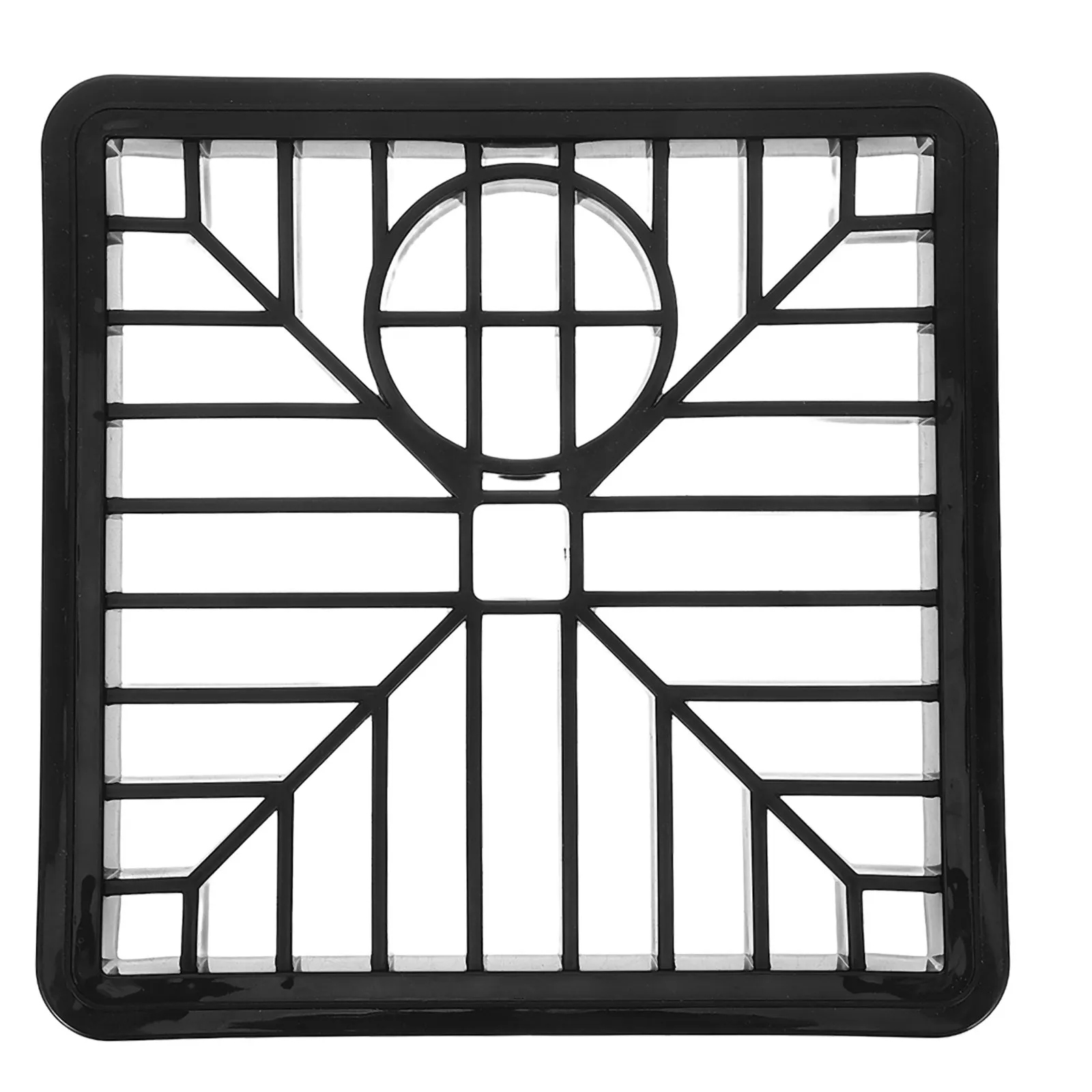 Square Shower Drain Cover 6x6 Anti-Clog Bathroom Floor Drain Grid Hair Catcher Strainer Kitchen Sink Drainage Protector Matte