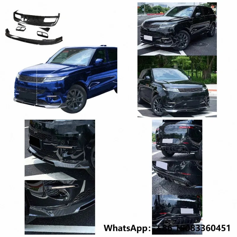 

For Range Rover Sport 2024+ Dry Carbon Fiber Front Lip Rear Diffuser Body Kit