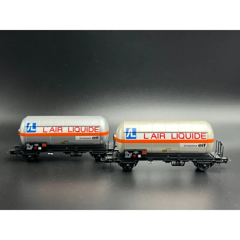 Diecast HO 1:87 Scale Jouef Tank Car Metal Wheels Air Liquide HJ6287 Alloy Train Model