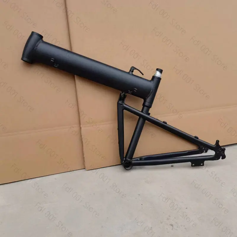 26/27.5インチの折りたたみ式マウンテンバイクフレーム、アルミニウム合金製、DIY組み立て式リチウム電動自転車に対応