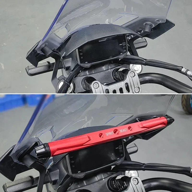 For HAOJUE TR300 Travel Version Windshield Extend Bracket Modified Motorcycle Windshield Expansion Rod Accessories 2022-2024