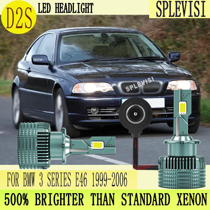 Boost Night Commuting Safety Focused beam D2S LED Car Headlight For BMW 3 Series E46 1999 2000 2001 2002 2003 2004 2005 2006