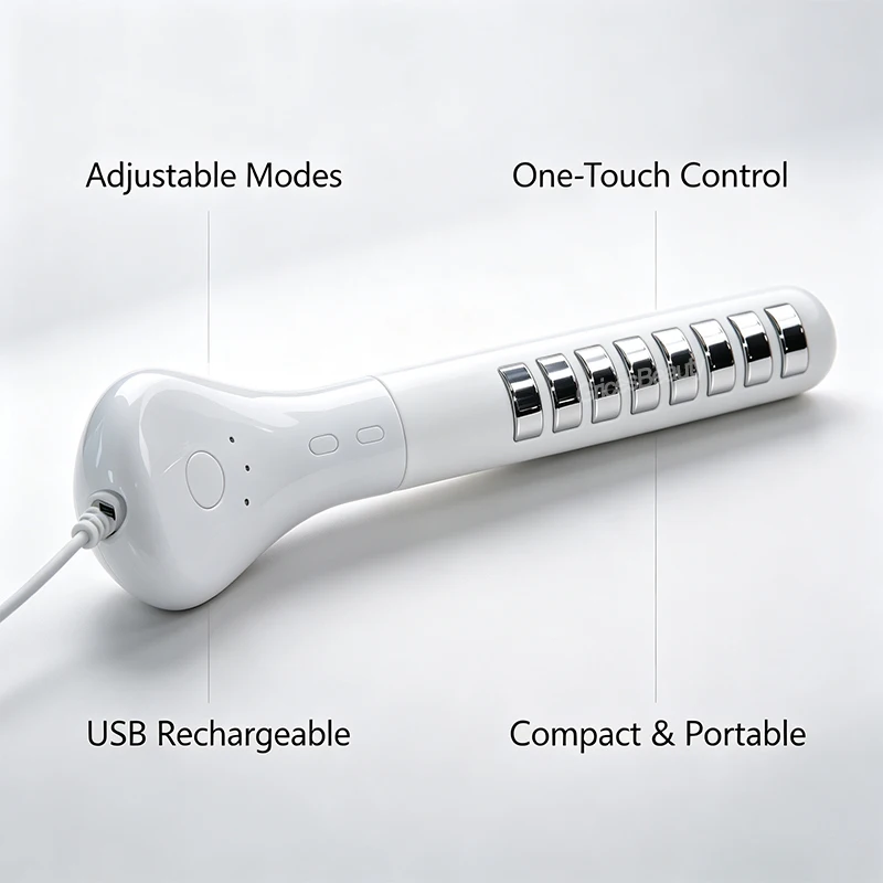 Mini Handle Intimate Massager Sexually Joy Dual Modes Vibration Shock Pulse 6 Adjustable Gears Portable Private Relax Equipment