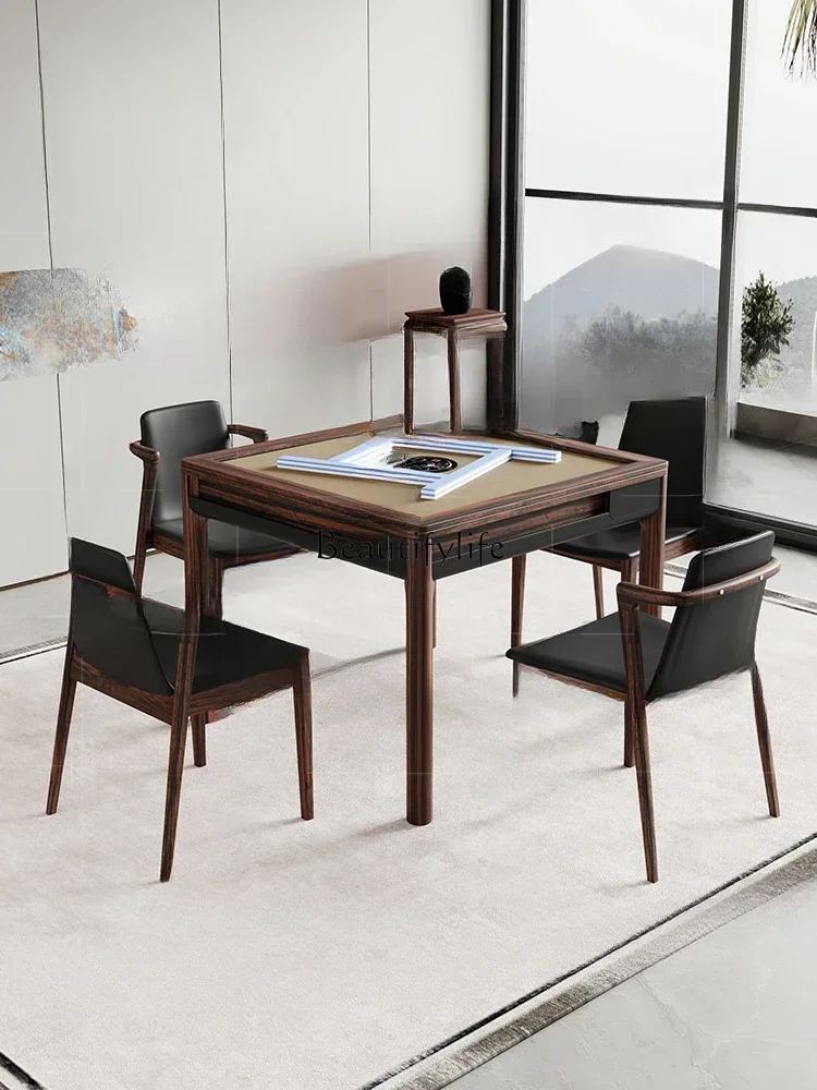 FGNew Chinese fully automatic solid mahjong table dining table dual-purpose high-end electric mahjong table