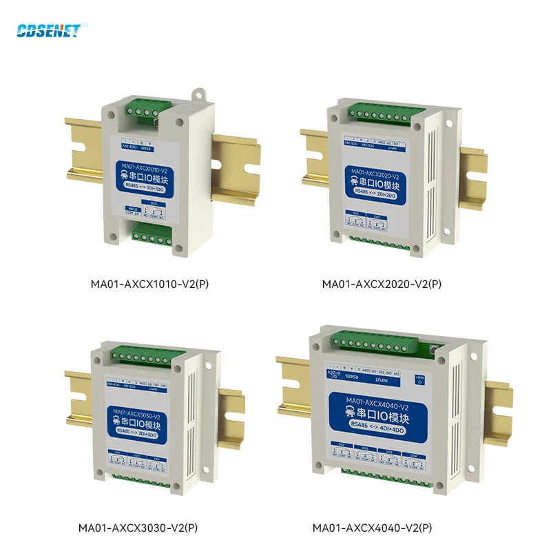 ModBus RTU Serial IO 1/2/4/6/8/10/12-Channel Analog Input Module RS485 CDSENET MA01-XHXX Rail Installation 8~28VDC Watchdog
