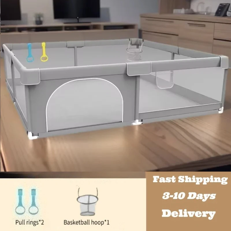 

IMBABY Baby Playpen Extra Large Collapsible Baby Fence Indoor Outdoor Playpen for Babies and Toddlers Play Pen with Mesh Gate