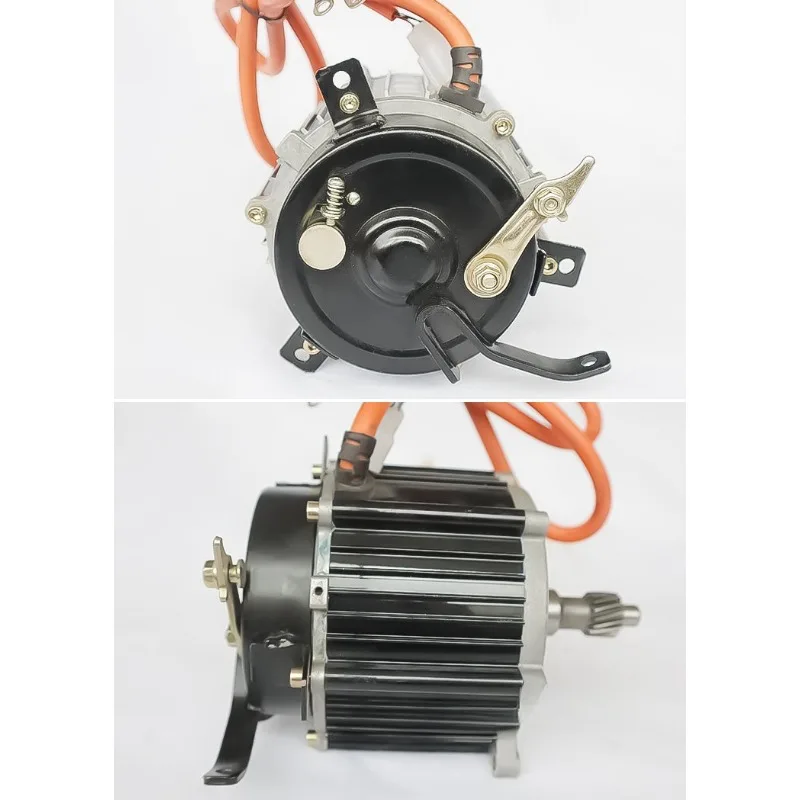48v60v800-1200w3200 RPM Motor Brake Low-speed Brushless Motor Square Wave Modification Heavy-duty Manual Push Electric Tricycle