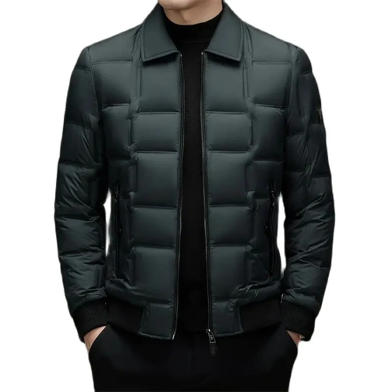 2025 New Arrival Winter 85% White Duck Down Jackets Men,Mens Warm Thick Coat, M3768