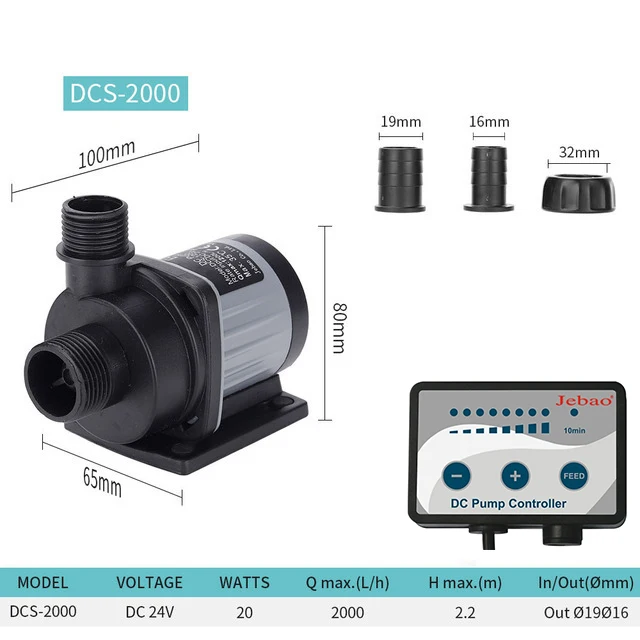 Jebao MDP DCS 2000-20000L/H DC Pump Water Dispensing Wave Making