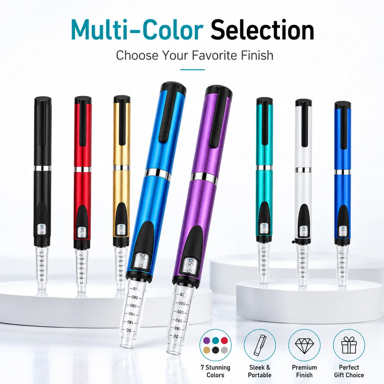 Reusable Magic Pen V3 Metal Injection Pen Adjustable Dose 3ml Cartridge Subcutaneous Injector Medical Aesthetic Durable Precise
