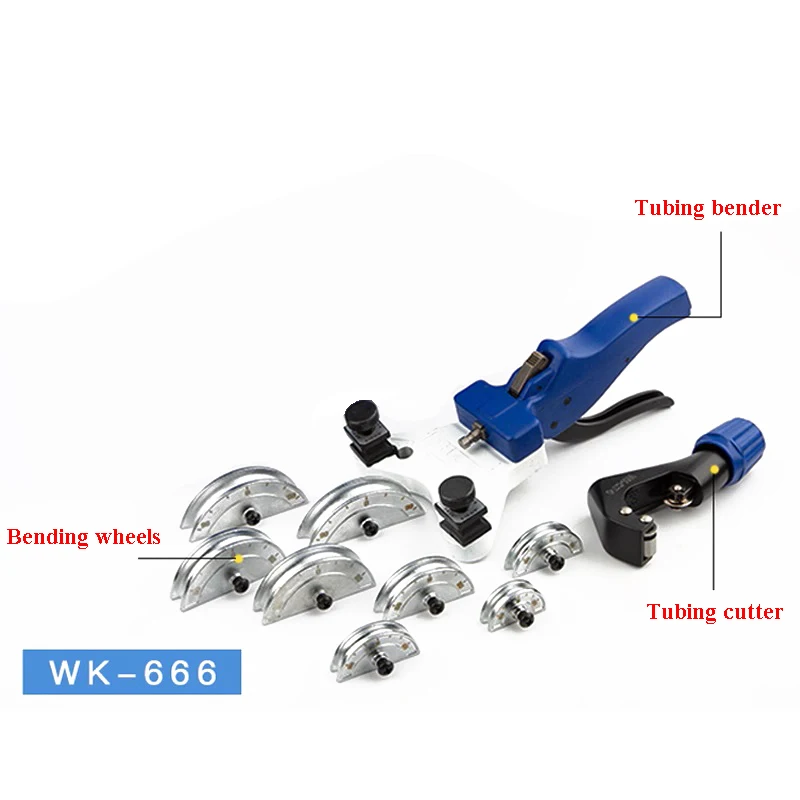 90 Degree Tubing Pipe Bender Copper Pipe Tubing Bender 1/4''to 1/2''MM Copper/Aluminum Manual Tube Bending Tool Kit5/6/8/10/12mm