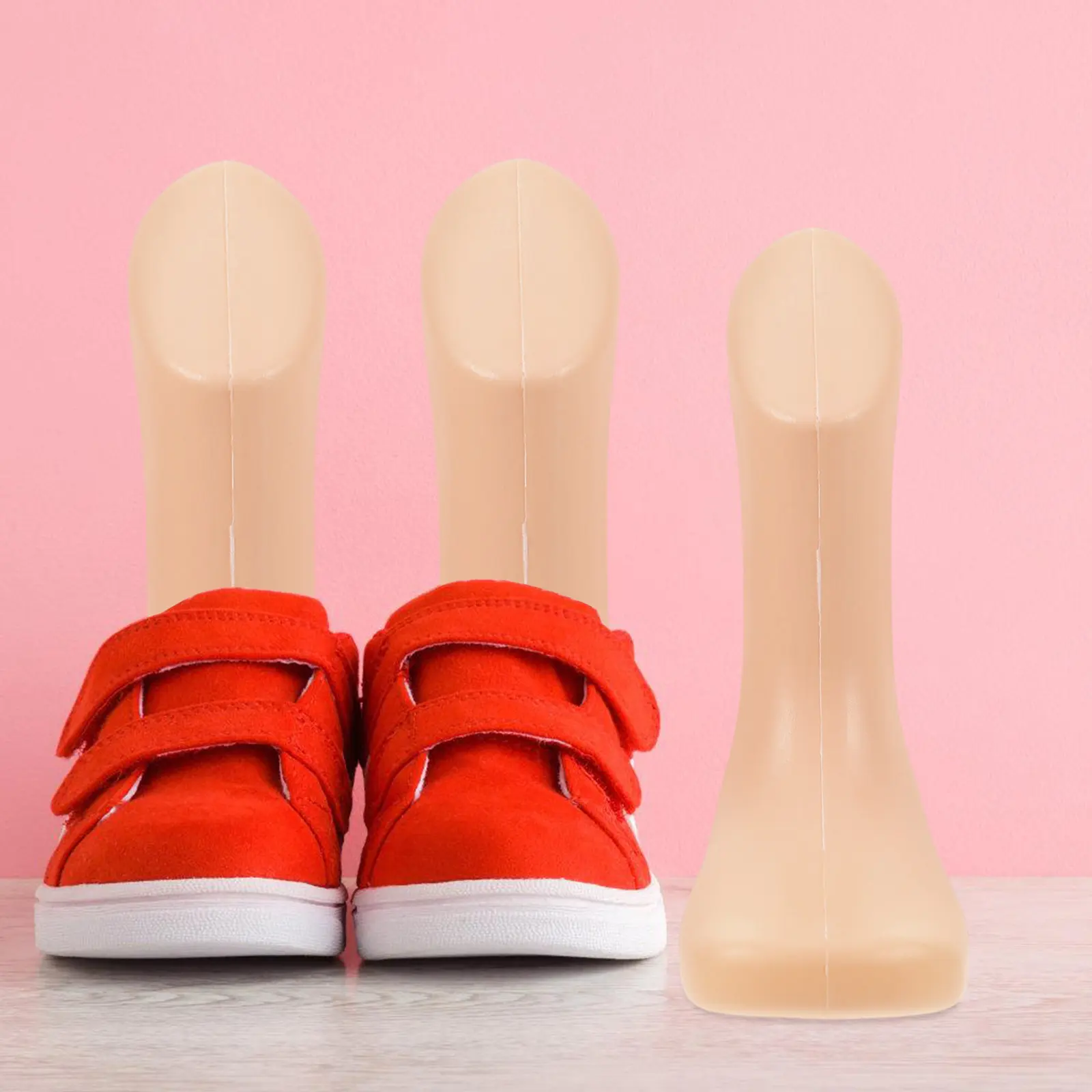 4Pcs Children's Foot Mannequin Solid Plastic Sock Display Holder Shoe Feet Stand Store Visual Merchandising Feet Model Mannequin