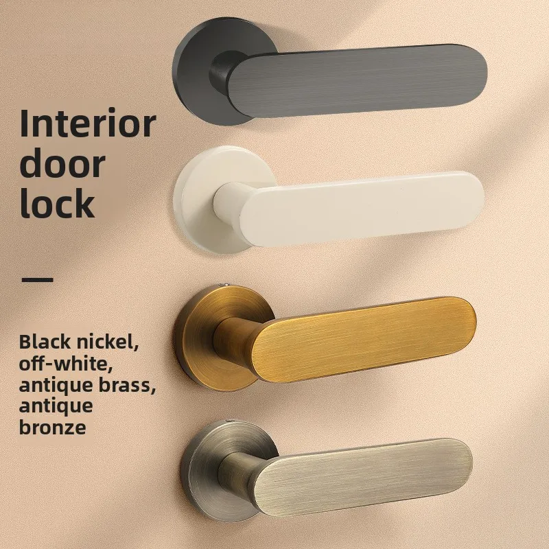 Minimalist Mute Magnetic Door Lock Kit Universal Handle Hinge Stopper Bedroom Bathroom Interior Wooden Gate Household