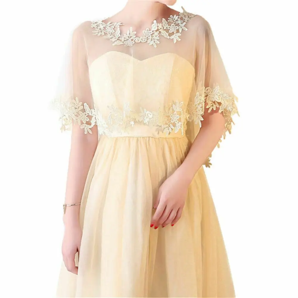 Summer Casual Party Evening Dress Shawl Elegant Lace Shawl Wedding Cape