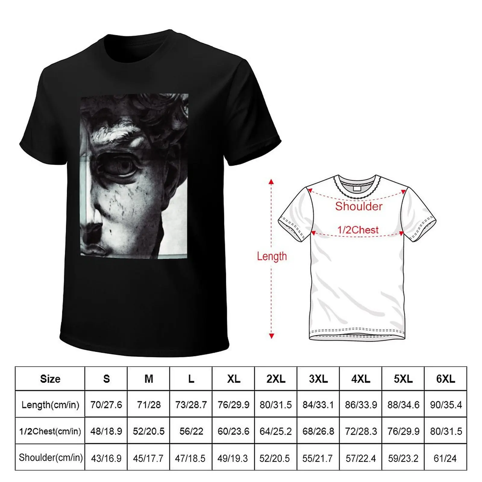 David's visual field T-Shirt Heavy Duty Casual Work Tee
