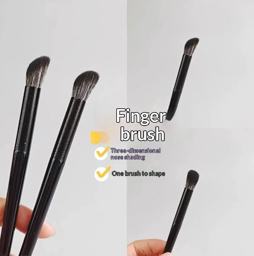 NEW Double-Headed Ultra Soft Flat Highlighting Brush Seamless Mixing Nose Shadow Brush No Shedding Makeup Brush For General Use
