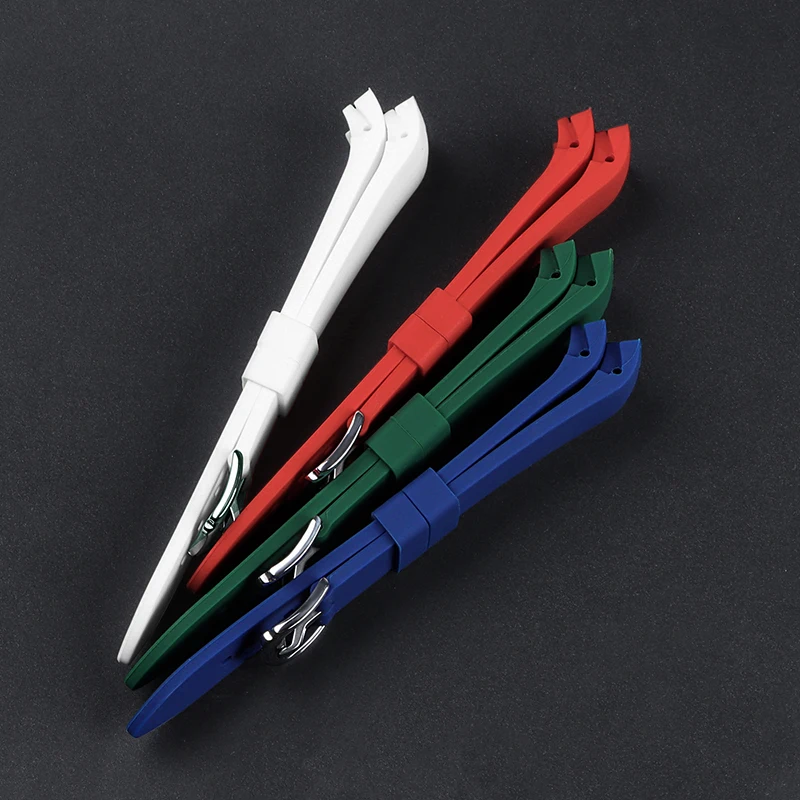 18 مللي متر 19 مللي متر 20 مللي متر 21 مللي متر 22 مللي متر 23 مللي متر 24 مللي متر منحني نهاية سيليكون حزام الساعات ل Seiko ل رولكس لينة المطاط أساور مقاومة للماء