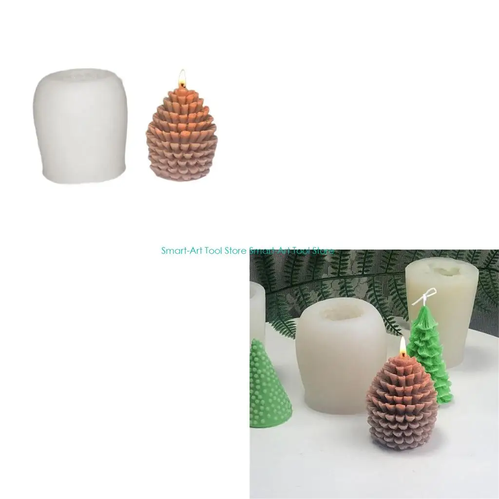 

E1PB 3D Pinecone Mould Ornament Silicone Molds Plasters Molds Casting Molds