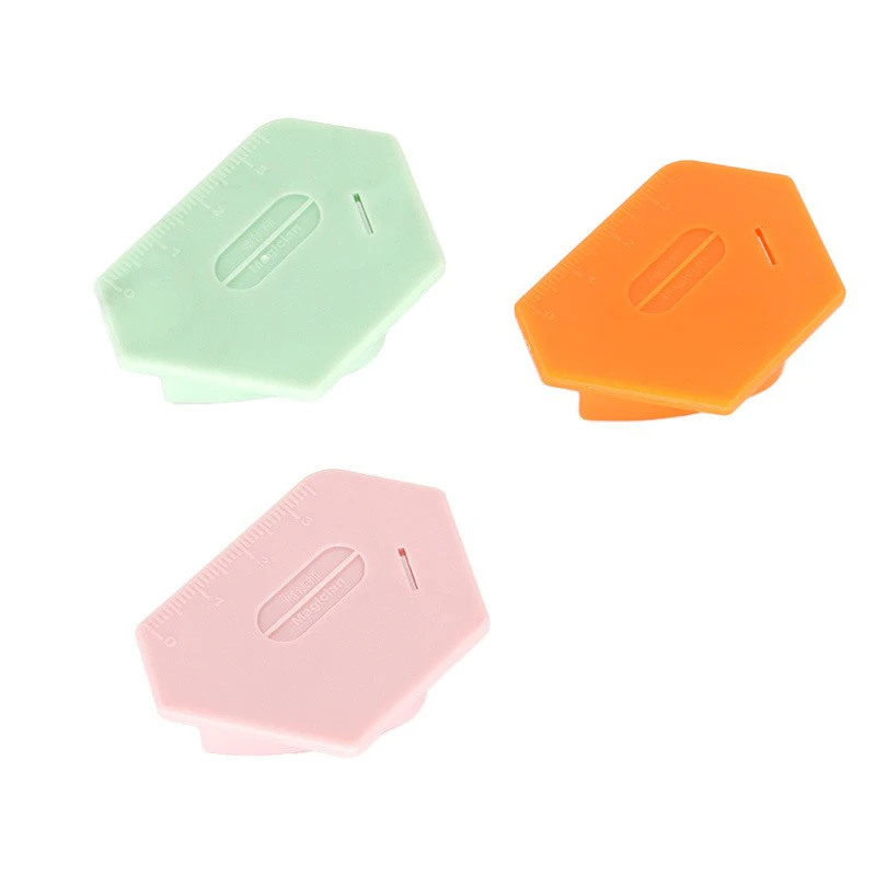 1PC Magnetic Seam Guide + Scales Sewing Tool Easy Install Metal Plate on Machine DIY Shirts Hats Pants Clothes Orange Pink Green