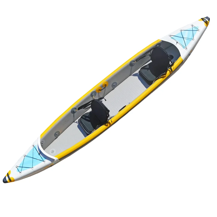 

New 2024 2 Person Drop Stitch Fishing Board Sup Canoe Rowing Boat Inflatable Kayak With Accessories