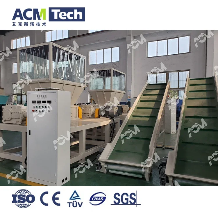 Waste Plastic Textile Copper Cable Shredder Machine Single Shaft Wood Pallet Plastic Recycling Machine