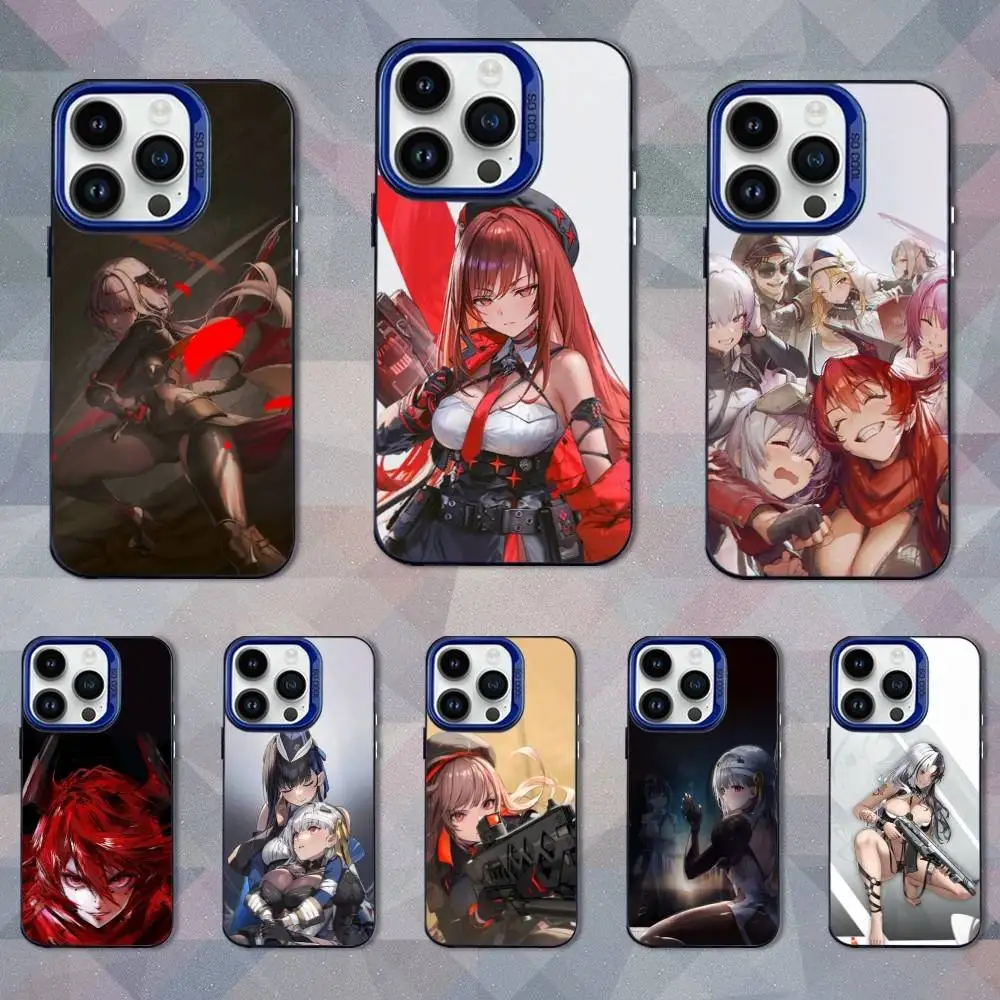 

Game G-Goddess OF V-Victory Phone Case For iPhone 16,15,14,13,12,11,Mini,Pro,SE,MAX Blue Matte Silicone Cover