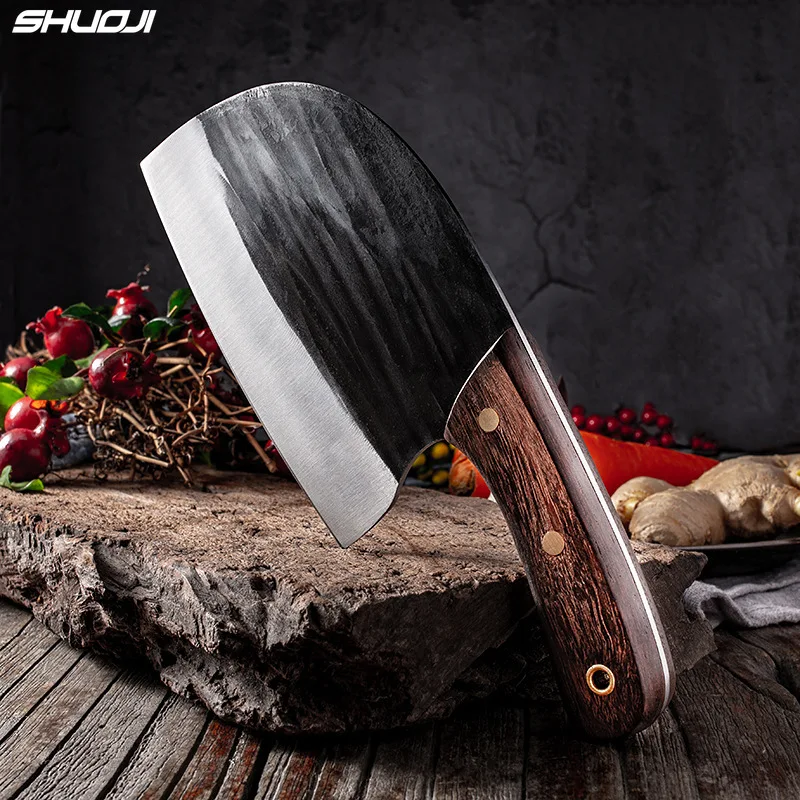 

Sharp 5Cr15 Hand-forged Ladies' Small Kitchen Knife Meat Slicer Traditional Stainless Steel Butcher Knives Forged Slicing Knife