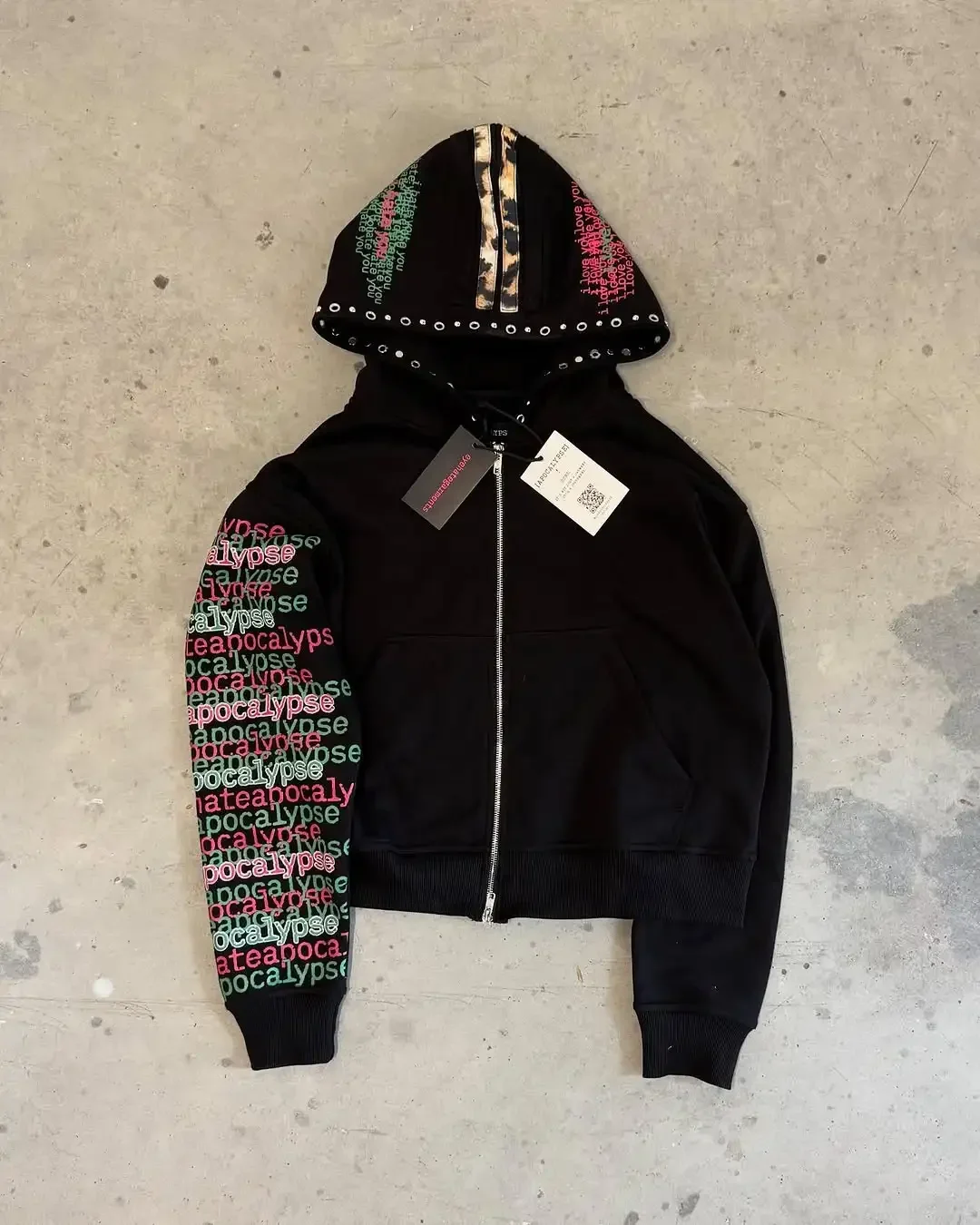 

Y2K Trendy Hoodie Harajuku Hip Hop Fashion Leopard Print Oversized Zipper Hoodie Men Women Loose Casual Hoodie Jacket Streetwear