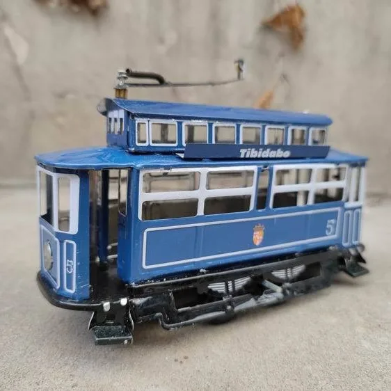 

MS639B Barcelona Vintage Tram Ностальгический винтажный реквизит для фотосъемки Маятник, жестяные поделки