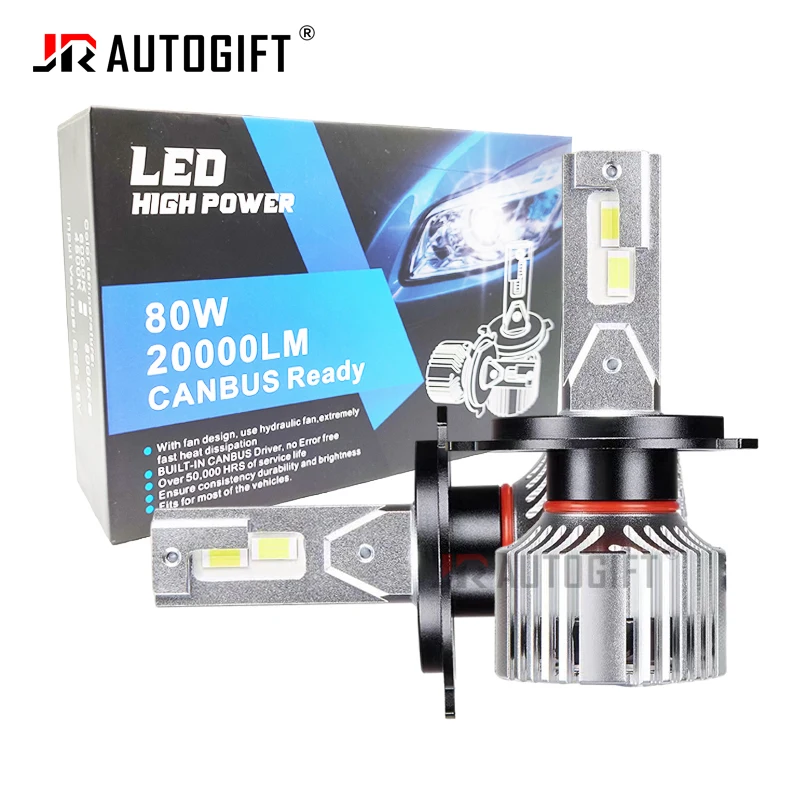 2 sztuk H1 H3 H4 H7 Led Canbus H8 H11 HB3 9005 HB4 9006 reflektory Led Mini 80W 20000lm żarówki samochodowe samochodów lampa samochodowa