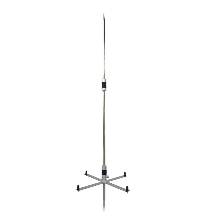 GP1 7MHz-54MHz Portable Broadband HF Antenna, 200W Telescopic GP Antenna for Amateur Radio Outdoor Use