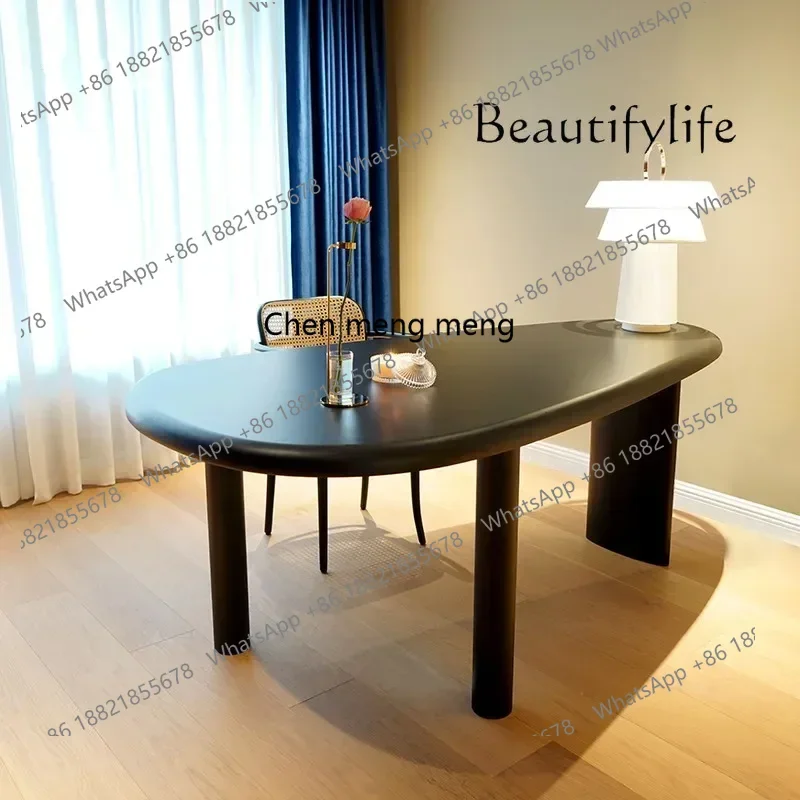 182QNordic Computer Desk Writing Desk Minimalist Solid Wood Creative Designer Desk