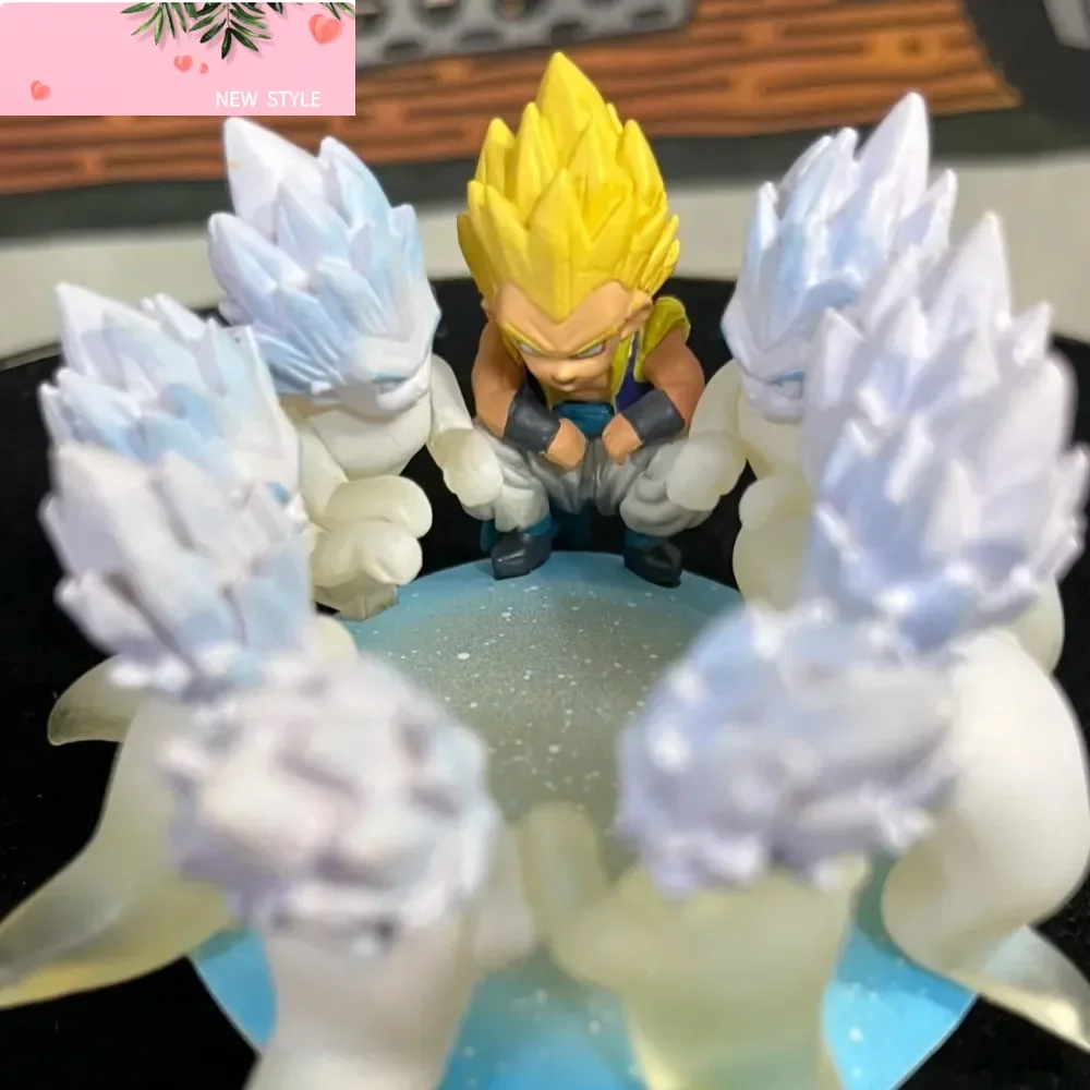 

5cm Dragon Ball Z Anime Figure Gotenks Ghost set Son Gohan Action Figures Pvc Model Statue Collection Decoration Toys Gift Doll