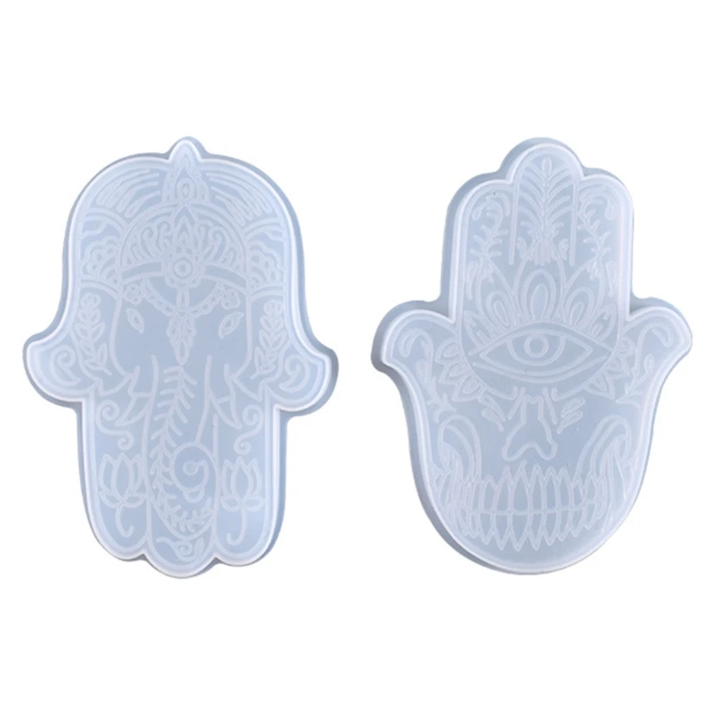 Aroma Plaster Silicone Mold Handicrafts Soap Resin Casting Mold DIY Handmade Cool Hand of Fatima Ornaments Mold Dropship