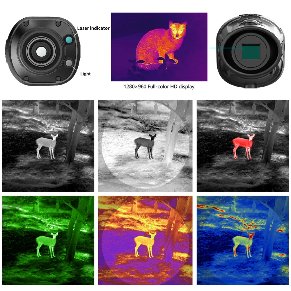 

Guide Outdoor TK421 TK431 TK451 TK621 FCC CE RoHS 5h Battery Life 1280*960 FLCOS display Handheld Thermal Imaging Monocular