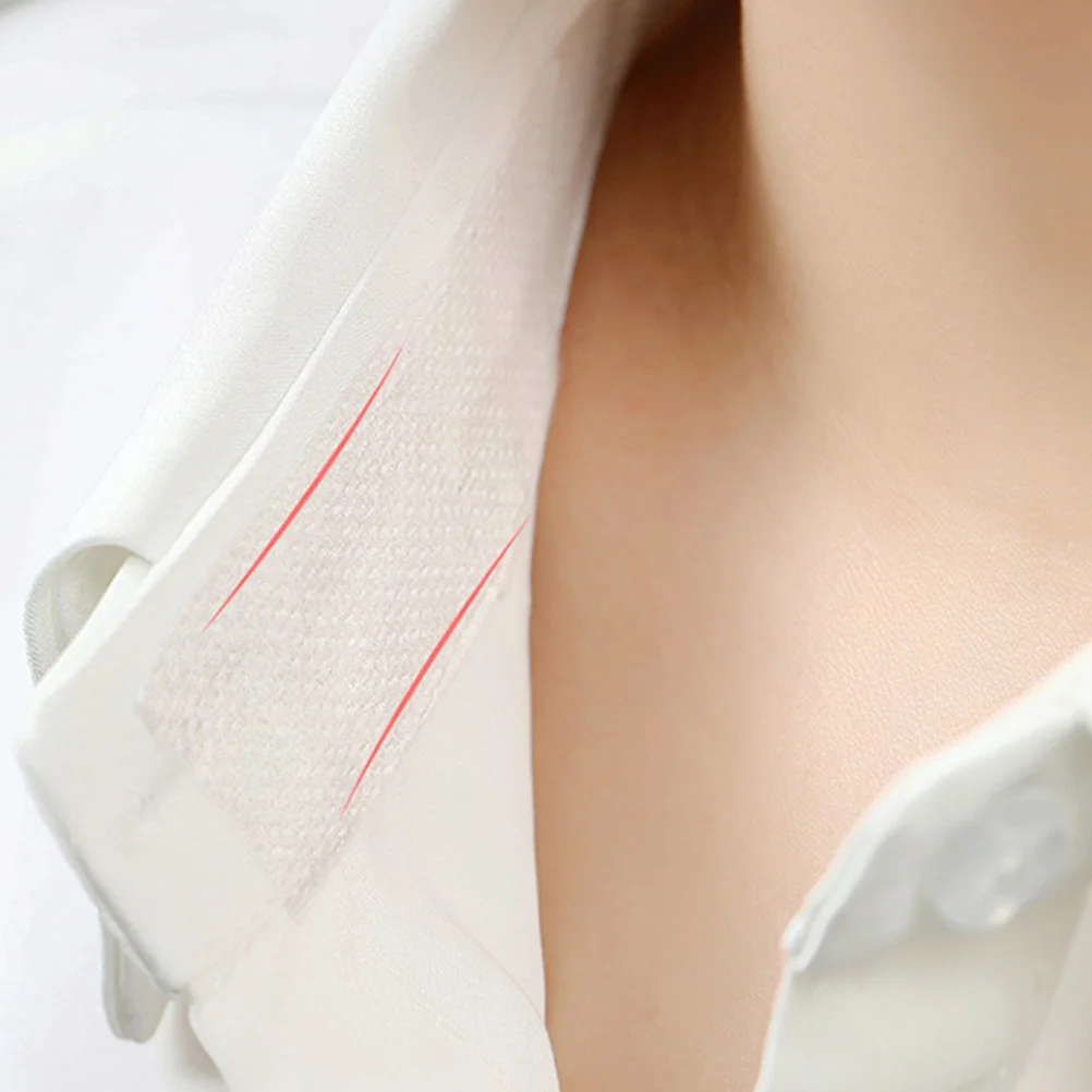 6 Rolls Invisible Anti-sweat Sticker Pad Portable Protector Collar Accessory Breathable White Supply Shirt Man